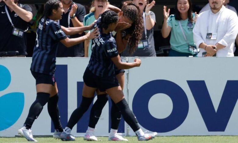 La estrella de USWNT, Trinity Rodman, hace que las emociones regresen después de una lesión, solo se tarda unos minutos en anotar puntos de Golazo para ganar el juego