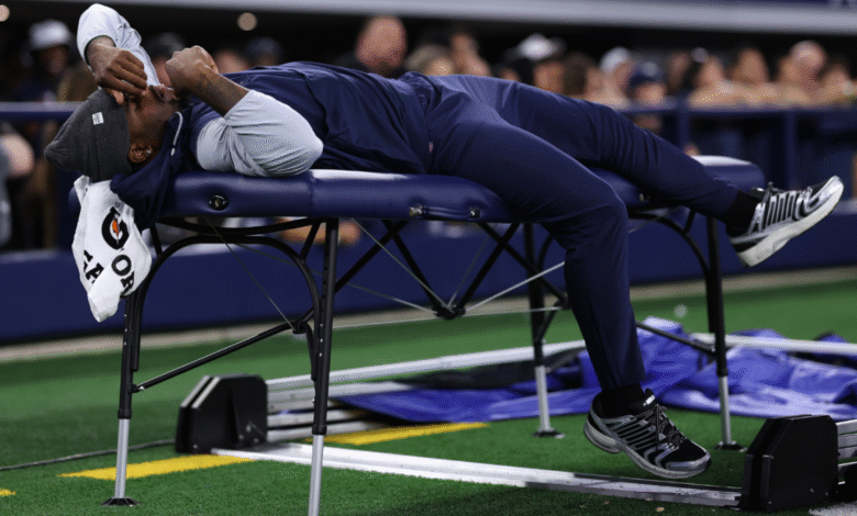 Trevon Diggs Diggs de los Dallas Cowboys Fields All Micah Parsons Preguntas después del juego Trevon Diggs Diggs de los Dallas Cowboys Fields All Micah Parsons Preguntas después del juego
