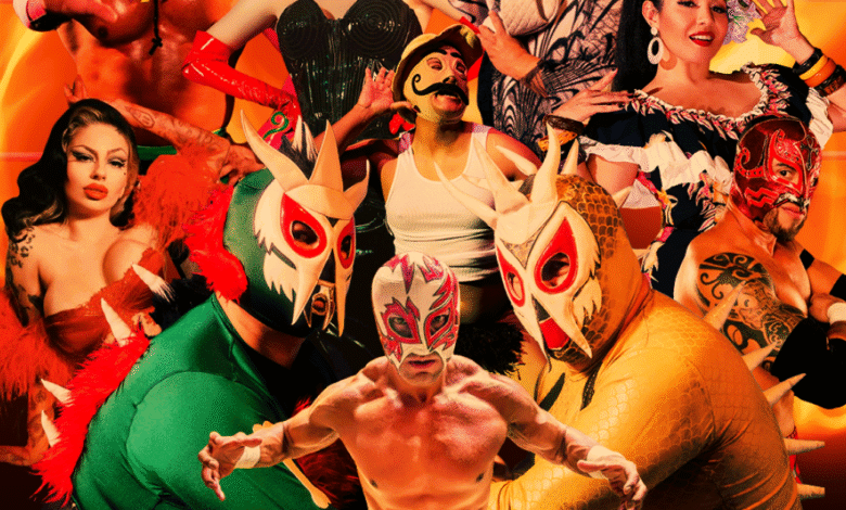 Lucha Vavum de la Liz se está preparando para el show final en Mayan Lucha Vavum de la Liz se está preparando para el show final en Mayan