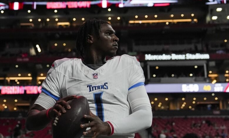Cam Ward Fuffle con Jeffery Simmons “te muestra el tipo de perro que tiene en él”