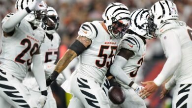 Bengals usará uniformes blancos en comparación con Steelers el jueves por la noche, 16 de octubre