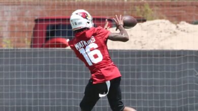 El cardenal, WR Quez Watkins en IR, firmó el WR Nate McCollum.
