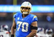 Rashawn Slater se perderá la temporada 2025 con un tendón de engranaje desgarrado