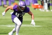 TJ Hockenson fuera del vikingo practicando con lesiones
