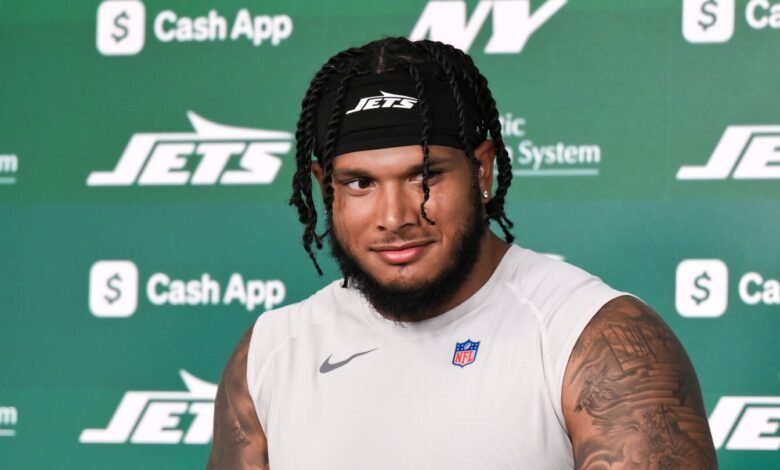 El alemán Johnson a través de su cuerpo está listo para practicar.