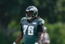 Eagles Ol Kenyon Green resultó herido