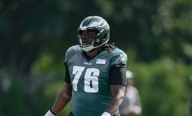 Eagles Ol Kenyon Green resultó herido