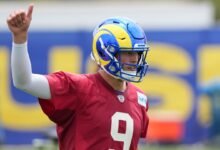 Sean McVay: Salvo el retroceso, Matthew Stafford debería estar listo para rodar la Semana 1.