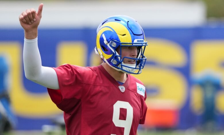 Sean McVay: Salvo el retroceso, Matthew Stafford debería estar listo para rodar la Semana 1.