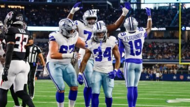 Cowboys Novato RB Jaydon Blue Leaf con lesión en el tobillo