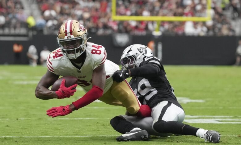 49ers WR Russell Gage se pierde 7-10 días con esguilado MCL