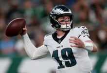 Informe: las águilas renuncian a QB Kyle McCord de sexta ronda