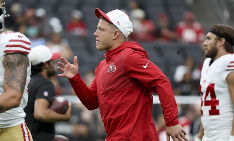 Se espera que Kyle Shanahan “infernal del año” de Christian McCafrey.