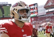 49ers RG Dominick Puni puede ser perdido durante un par de semanas con posibles lesiones de PCL.