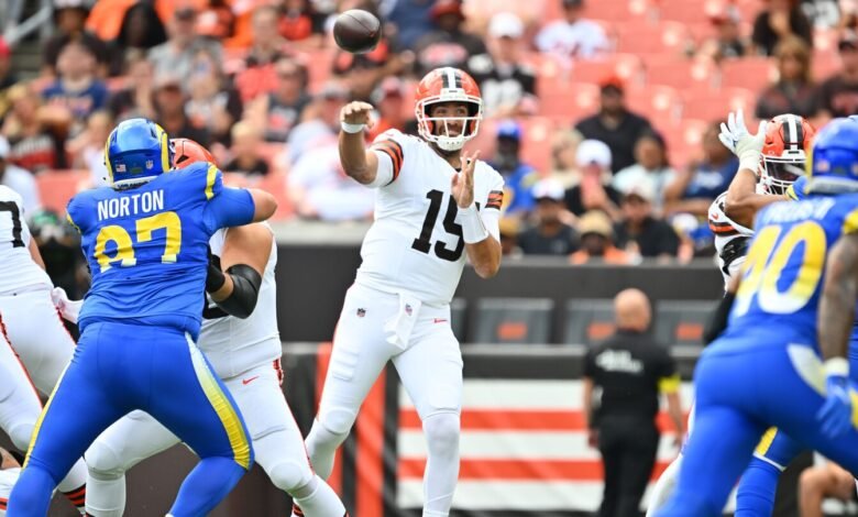 Joe Flacco va 9 de 10 para 71 yardas y un touchdown en la breve acción de pretemporada Joe Flacco va 9 de 10 para 71 yardas y un touchdown en la breve acción de pretemporada
