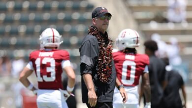 Frank Reich y Andrew Luck comienzan 0-1 en Stanford.