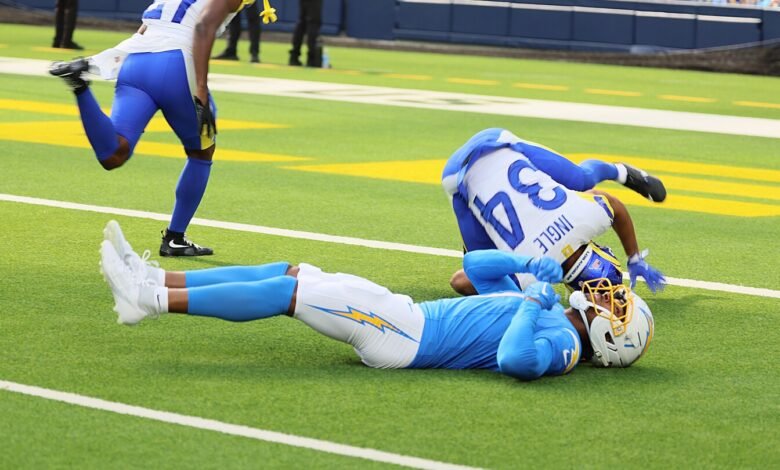Rams S Tanner Ingle Fuled For Hit That Occussed Chargers WR Quentin Johnston Rams S Tanner Ingle Fuled For Hit That Occussed Chargers WR Quentin Johnston