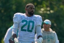 Dolphins lbs Jordyn Brooks, Tyrel Dodson llamó a practicar “Te amo, amas”