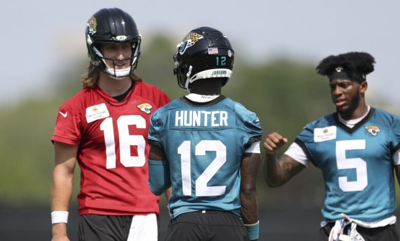Trevor Lawrence en Travis Hunter: “De manera egoísta, definitivamente quiero que ataque más” Trevor Lawrence en Travis Hunter: “De manera egoísta, definitivamente quiero que ataque más”