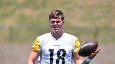 Mike Tomlin: Will Howard esta semana a otra semana con el dedo rosa roto