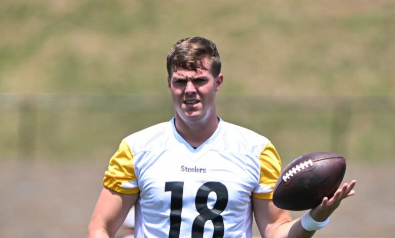 Mike Tomlin: Will Howard esta semana a otra semana con el dedo rosa roto
