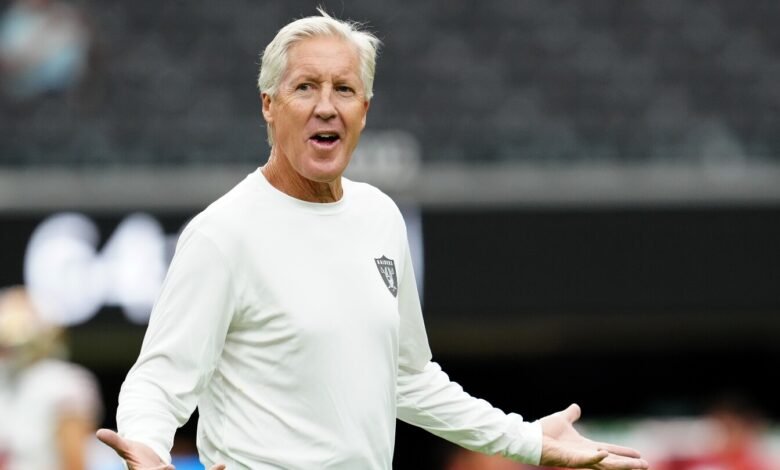 Pete Carroll: “Estamos buscando en todas partes” para una copia de seguridad experimentada de QB. Pete Carroll: “Estamos buscando en todas partes” para una copia de seguridad experimentada de QB.