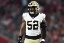 Agregue lb d’arco jackson, db jaylon jones cuando esté exento