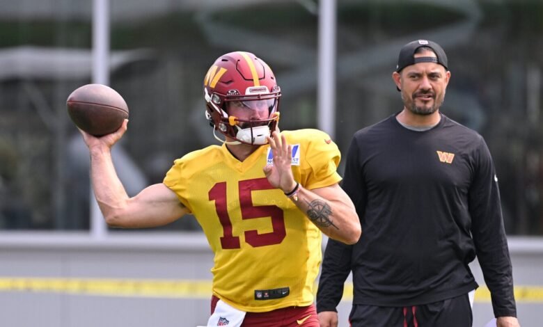 Sam Hartman comenzó en QB para comandantes, aquellos con 30 personas no trabajaron