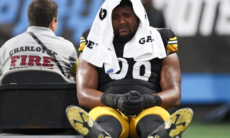 Informe: Derrick Harmon se pierde de 4 a 6 semanas pero no continuará Informe: Derrick Harmon se pierde de 4 a 6 semanas pero no continuará