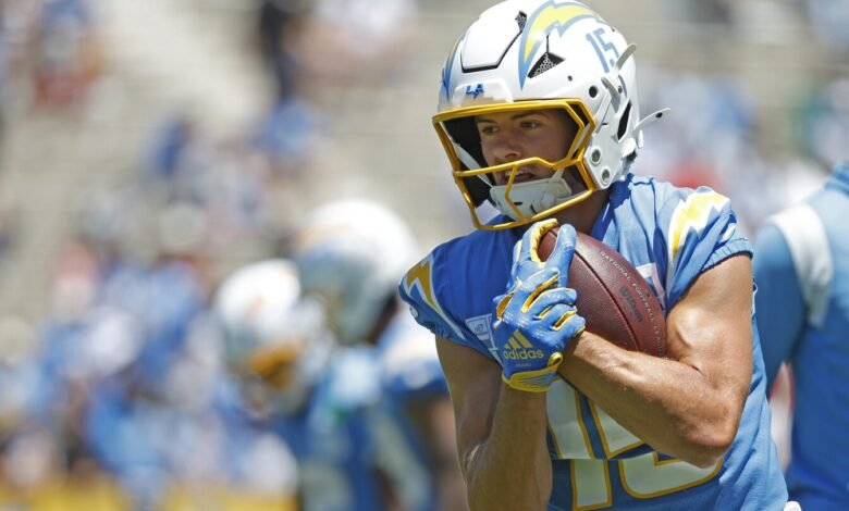 Ladd McConkey está de vuelta en la práctica para los Chargers