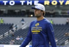 Sean McVay: Matthew Stafford lanzó “más de 60” el sábado