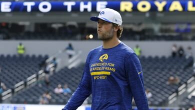 Sean McVay: Matthew Stafford lanzó “más de 60” el sábado