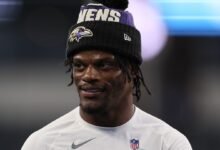 Lamar Jackson no practicó el jueves