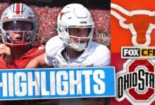 No. 1 Texas Longhorns en comparación con el número 3 de los estados de Ohio Buckeyes | Foot College Football