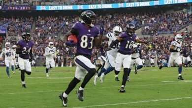 El novato de los Ravens, Lajohntay Wester, predice sus equipos especiales TD en comparación con los Colts por primera vez