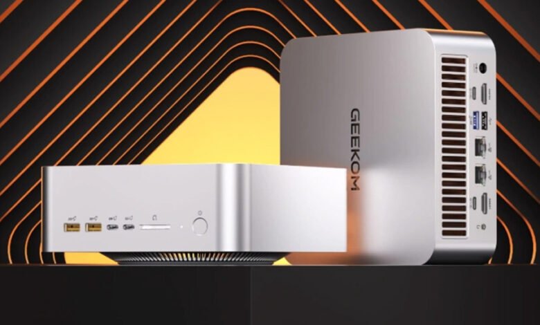 GEEKOM A9 MEGA MINI PC pares Ryzen Ai Max+ 395 Procesador con doble USB4 y conectividad extensa de estación de trabajo GEEKOM A9 MEGA MINI PC pares Ryzen Ai Max+ 395 Procesador con doble USB4 y conectividad extensa de estación de trabajo