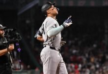 El juez de los Yankees, Aaron superó a Joe DiMaggio, en la lista de franquicias en casa con la carrera de Homer No. 362
