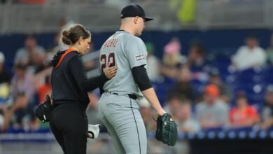 Actualización de la lesión de Skubal Tarik: Tiger Ace Escapes comienza en comparación con los Marlins con una opresión a la izquierda