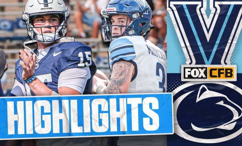 Villanova Wildcats vs. No. 2 Penn State Nittany Lions Highlights | Foot College Football Villanova Wildcats vs. No. 2 Penn State Nittany Lions Highlights | Foot College Football