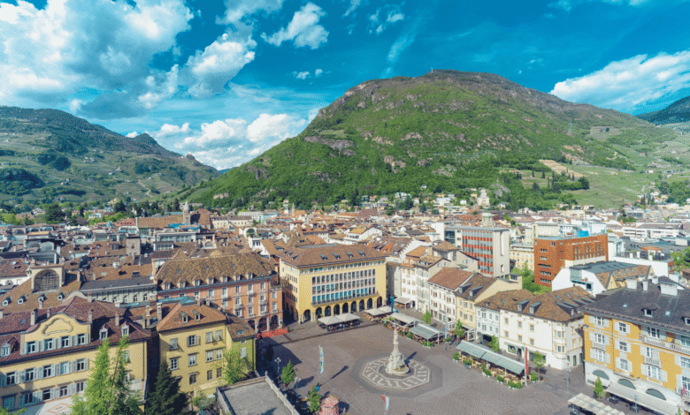Bolzano: puerta italiana de dolumita Bolzano: puerta italiana de dolumita
