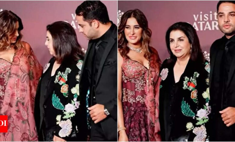 Después del matrimonio secreto, Nargis Fakhri apareció por primera vez con su esposo Tony Beg; Pose con Farah Khan | Noticias de la película hindi