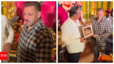 Salman Khan ha buscado bendiciones en Ganapati Bappa en la residencia del ministro de Maharashtra Ashish Shela bajo Z+ Protección – Ver |
