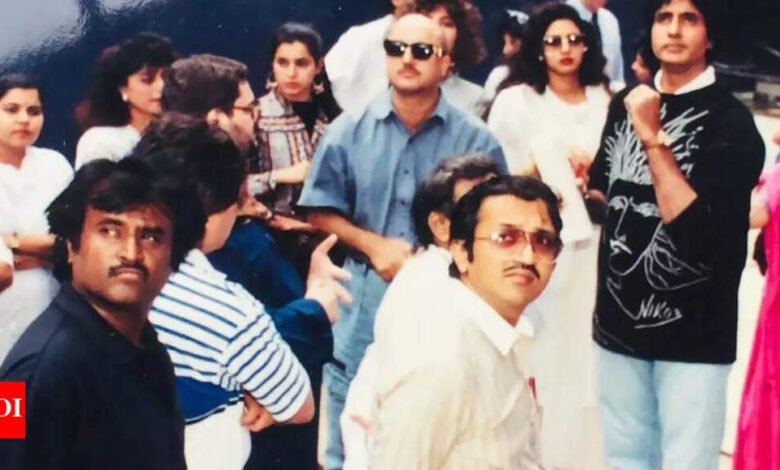 Rajinikanth, Sridevi, Amitabh Bachchan y Anupam Kher juntos, cuando el equipo ‘Ham’ visitó Nueva York: Rare Memorial |