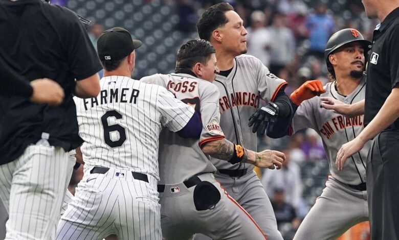 Bancos claros en gigantes-rockies después de Devers hr; 3 expulsado