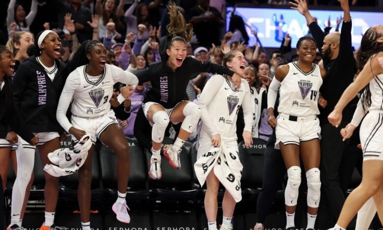 El primer equipo de expansión de la WNBA de Valkyries para llegar a los playoffs en la temporada de apertura