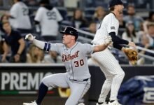 El alivio de los Yankees se derrumbó cuando los tigres explotaron en 9 en el séptimo lugar