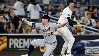 El alivio de los Yankees se derrumbó cuando los tigres explotaron en 9 en el séptimo lugar