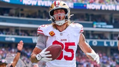 49ers colocan a George Kittle en IR, renuncia a Jake Moody
