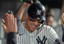 El juez de Aaron ata a Joe DiMaggio para el cuarto en la lista de hogares de los Yankees