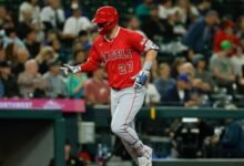 Mike Trout de Angels terminó en sequía en una carrera con Homer 399th.